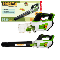 PROCRAFT Dmuchawa do liści śniegu akumulatorowa 20V 144 km/h KORPUS PB20