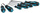 MAKITA Zestaw wkrętaków 6 szt. (4XSL+2xPZ) E-10512
