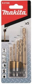 MAKITA Zestaw wierteł do metalu TIN HEX 3-8 mm B-57308