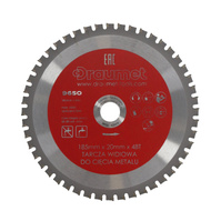 DRAUMET Tarcza widiowa do cięcia metalu 185x20 48 Zęby 9650 DRTWME18548