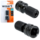 WAART Redukcja adapter udarowy 1/2" kwadrat na 1/4" HEX do bitów W29M904