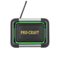 PROCRAFT Radio budowlane głośnik akum. 20V/230V 80W DAB+ BT FM PJS20BB