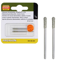 PROXXON Sztyfty szlifierskie 3,2mm diamentowe 2szt. do micro frezarki 28234