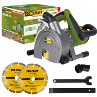 PROCRAFT Bruzdownica sieciowa do betonu 1700W 150mm soft start PM2500-230