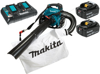 MAKITA Akumulatorowa dmuchawa odkurzacz do liści 2x18V DUB363PT2V Zestaw