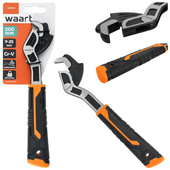 WAART Klucz nastawny hakowy samozaciskowy do rur, śrub 200mm 9-25mm W32M281