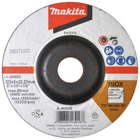 MAKITA Tarcza szlifierska do szlifowania metalu INOX 125 x 6,0 A-80656 ruda