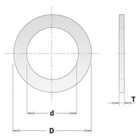 CMT Redukcja do pił pierścień redukcyjny 30x16 mm 299.223.00