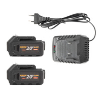 PROCRAFT Szlifierka kątowa akumulatorowa 20V 2x4,0Ah 125mm WALIZKA PGA20