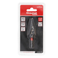 DRAUMET Wiertło wielostopniowe skrętne stal M2 tytanowe 4-20mm 1/4 DP216-02