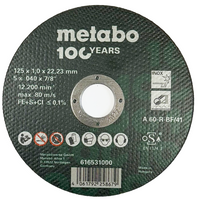 METABO Tarcza tnąca do cięcia metalu INOX stal nierdzewna 125x1,0 616399000