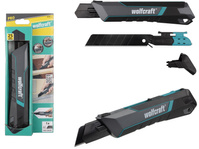 WOLFCRAFT Nóż do tapet metalowy nożyk tapeciak ostrza wymienne 25mm 4291000