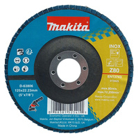 MAKITA Ściernica listkowa 125x22,2mm Z40x4 Z60x4 Z80x7 INOX 15 szt. D-82024