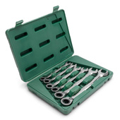 SATA Zestaw 6 kluczy płasko-oczkowych z szybką zm.kier.z grzech. ST09080SJ