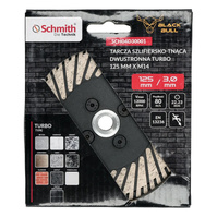SCHMITH Tarcza szlifierska tnąca 125 mm diamentowa turbo M14 SCH04D30001