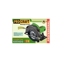 PROCRAFT Piła pilarka tarczowa sieciowa 185mm 1400W KR1400 PROCRAFT
