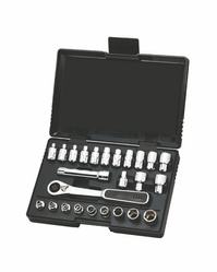 SATA Zestaw kluczy nasadowych przelotowych 1/4 calowe 25szt. ST09131SJ