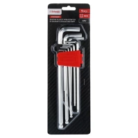 SCHMITH Klucze imbusowe HEX bardzo długie 1,5-10 CRV 9szt SCH01I06007