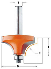 CMT Frez zaokrąglający z łożyskiem 57,1x75 S12 R22,2 Z2 RH 939.991.11