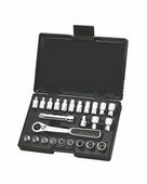 SATA Zestaw kluczy nasadowych przelotowych 1/4 calowe 25szt. ST09131SJ