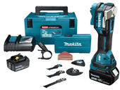 MAKITA Narzędzie wielofunkcyjne akumulatorowe 18V 2x5Ah osprzęt DTM52RTJX1