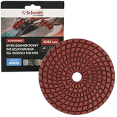SCHMITH Tarcza diamentowa polerska dysk na mokro 100mm P200 SCH04D50003