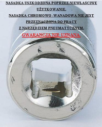 SATA Nasadka sześciokątna 1/2" 17mm ST13308SC