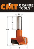 CMT WIERTŁO PUSZKOWE 40/57,5/10X26 317.400.11