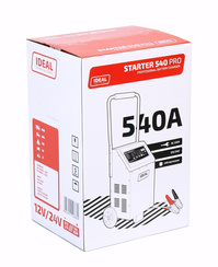 IDEAL Prostownik do ładowania i rozruchu 12/24V STD/GEL/AGM Starter 540 PRO