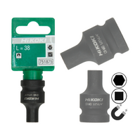 HIKOKI Adapter udarowy 1/2 Kwadrat 1/4 HEX Uchwyt magnetyczny 751875