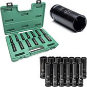 SATA Zestaw długich nasadek udarowych 1/2 cienkościenne 13szt CrMo ST34398T