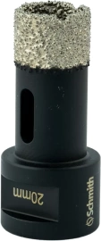 SCHMITH Otwornica diamentowa wiertło koronka 20 mm M14 do gresu SOD-M14/20