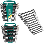 SATA Zestaw 12 kluczy grzechotka przełącznik SATA ST08044B CrV