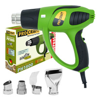 PROCRAFT Opalarka elektryczna sieciowa 1800W 600C 2 biegi + dysze PH1800