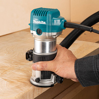 MAKITA Frezarko-wycinarka 710W 6/8 RT0702CX2J Makpac + szyna 1,0m + adapter