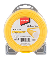 MAKITA Żyłka tnąca PRO nylonowa 3,0mm okrągła 15m 2-warstwowa E-02836