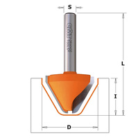 CMT Frez literujący do wycinania liter HM D=28 I=19 A=60 S=12 949.502.11
