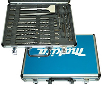 MAKITA Zestaw wierteł i dłut SDS + 17 sztuk w aluminiowej walizce D-42444