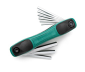 SATA Zestaw 9 kluczy trzpieniowych  składanych w oprawie cal ST09122SJ