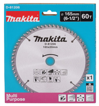 MAKITA Tarcza do cięcia Aluminium MDF 165x20 60Z Multi Cut SP6000 D-81206
