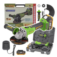 PROCRAFT Szlifierka kątowa kątówka diax 20V 4,0Ah 125mm reg. obrotów PWA220