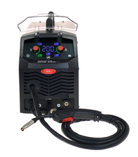 IDEAL Spawarka migomat 200A 60% MMA FLUX Praktik MIG 200 Synergia LED 230V