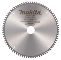 MAKITA Tarcza Piła do cięcia ALUMINIUM MDF PVC 216x30 80 Zębów D-81452