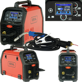 IDEAL Spawarka migomat TECNO MIG 200 PULSE LCD 200A 52 programy TMIG200P