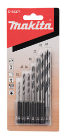 MAKITA Zestaw wierteł do drewna 1/4 7 szt. D-62371