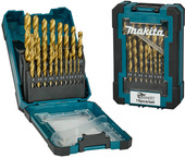 MAKITA Zestaw wierteł do metalu tytanowe HSS-TIN 1-10 mm 19 szt. D-72229