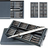 GROSLEY Wkrętak precyzyjny z wymiennymi końcówkami 63 el. GR56013