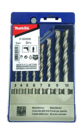 MAKITA Zestaw wierteł do betonu 8 szt. P-60006