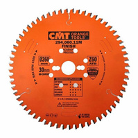 CMT Piła tarcza do drewna płyt OSB 260x30 mm Z60 HW -5°Neg cięcie wzdłużne