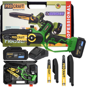 PROCRAFT Pilarka łańcuchowa akumulatorowa 20V 15/20 cm Łańcuch Prowadnica PKA32Li